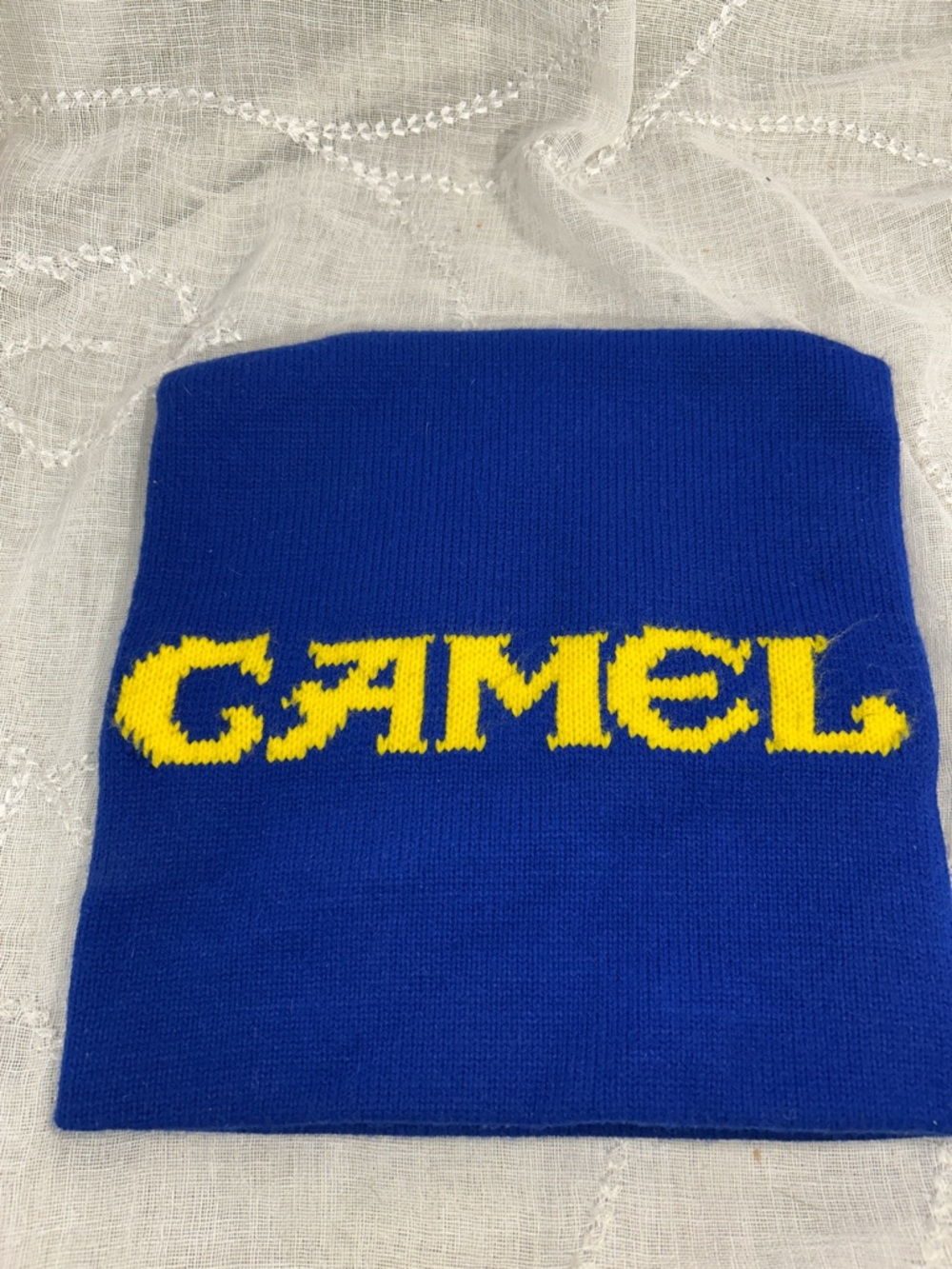 Camel vintage knitted hat